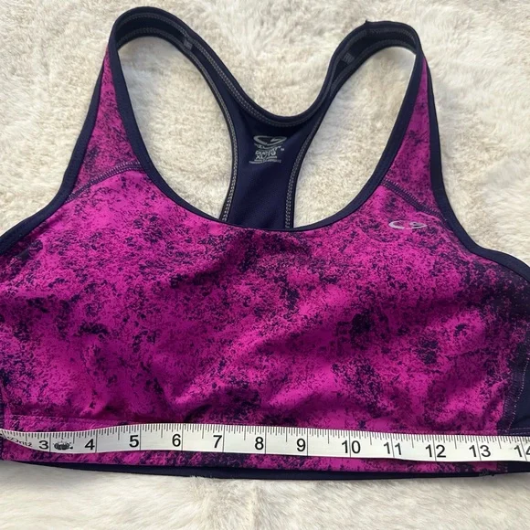 Champions XL fusia /navy blue sport bra - Picture 5 of 8